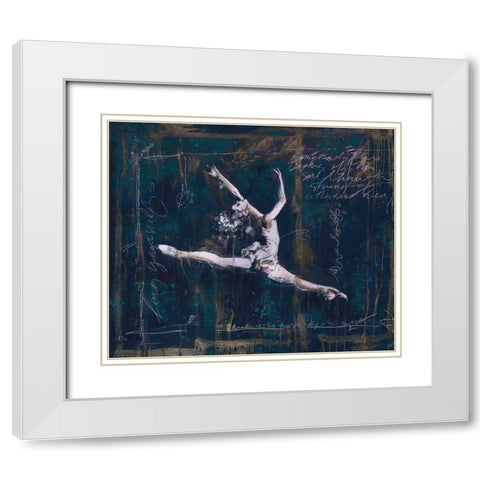 Ballet II White Modern Wood Framed Art Print with Double Matting by Wiley, Marta