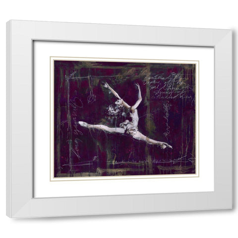 Ballet III White Modern Wood Framed Art Print with Double Matting by Wiley, Marta