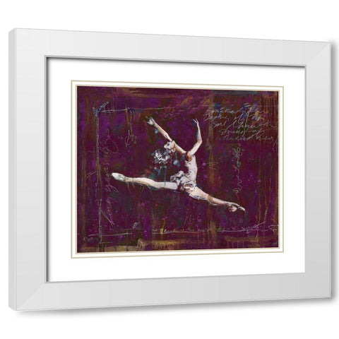 Ballet IV White Modern Wood Framed Art Print with Double Matting by Wiley, Marta