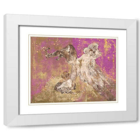 Shell boy III White Modern Wood Framed Art Print with Double Matting by Wiley, Marta