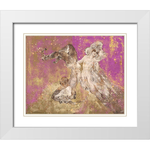 Shell boy III White Modern Wood Framed Art Print with Double Matting by Wiley, Marta