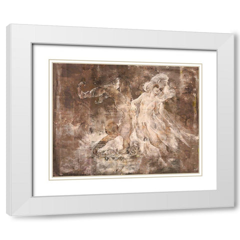 Shell boy IIII White Modern Wood Framed Art Print with Double Matting by Wiley, Marta