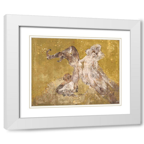 Shell boy V White Modern Wood Framed Art Print with Double Matting by Wiley, Marta