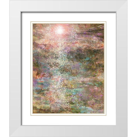 Lillies II White Modern Wood Framed Art Print with Double Matting by Wiley, Marta