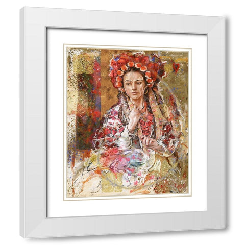 Ukraine I White Modern Wood Framed Art Print with Double Matting by Wiley, Marta