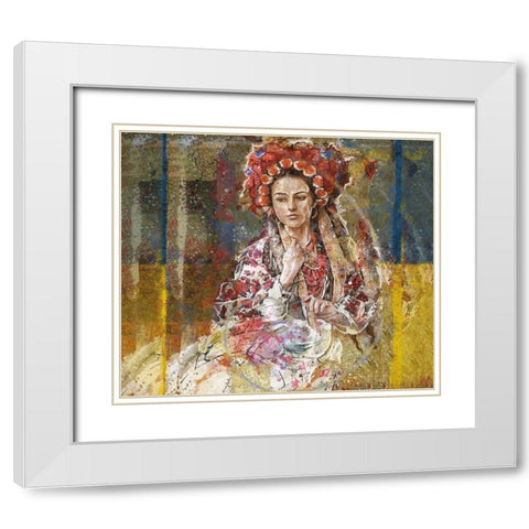Ukraine I Vertical White Modern Wood Framed Art Print with Double Matting by Wiley, Marta