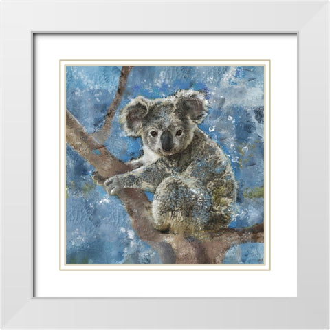 Koala I White Modern Wood Framed Art Print with Double Matting by Wiley, Marta