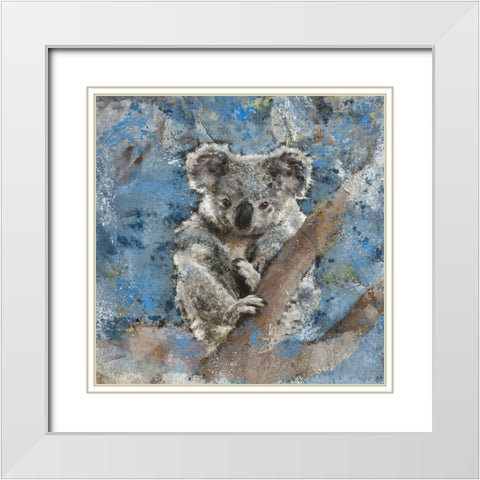 Koala II White Modern Wood Framed Art Print with Double Matting by Wiley, Marta