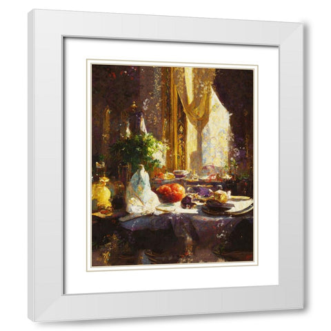 Abundance I White Modern Wood Framed Art Print with Double Matting by Wiley, Marta