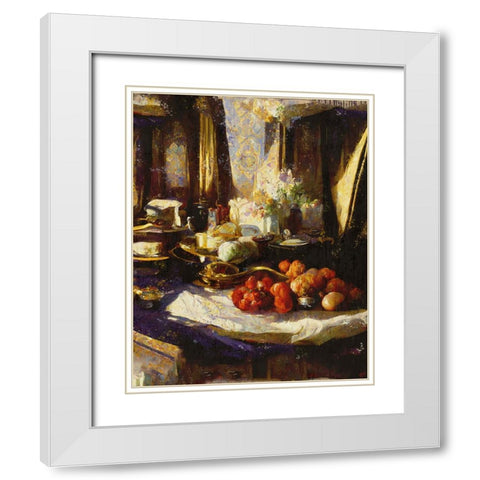 Abundance II White Modern Wood Framed Art Print with Double Matting by Wiley, Marta