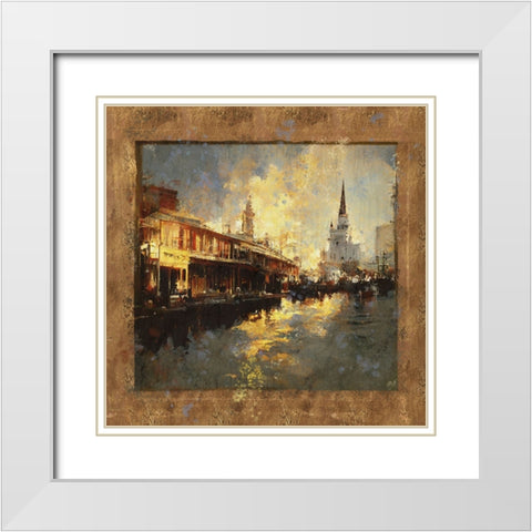 Glorious New Orleans I White Modern Wood Framed Art Print with Double Matting by Wiley, Marta