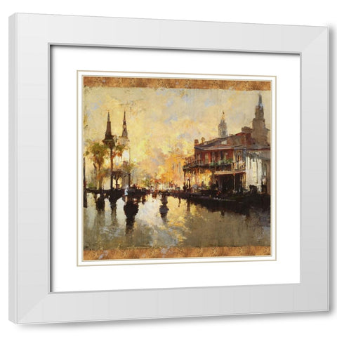 Glorious New Orleans III White Modern Wood Framed Art Print with Double Matting by Wiley, Marta