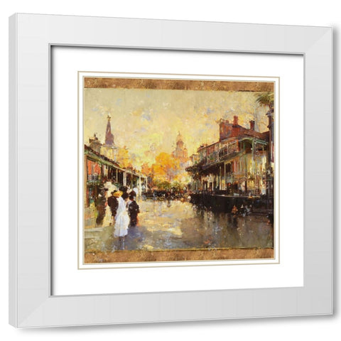 Glorious New Orleans IIII White Modern Wood Framed Art Print with Double Matting by Wiley, Marta