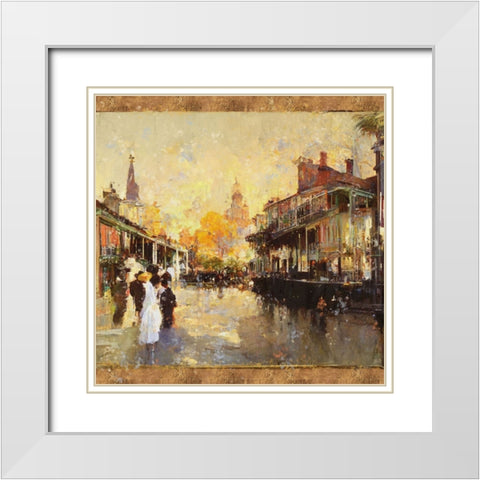 Glorious New Orleans IIII White Modern Wood Framed Art Print with Double Matting by Wiley, Marta