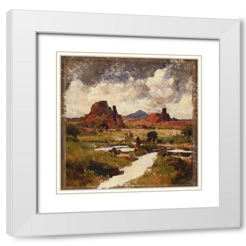 Southwestern Canyon I White Modern Wood Framed Art Print with Double Matting by Wiley, Marta