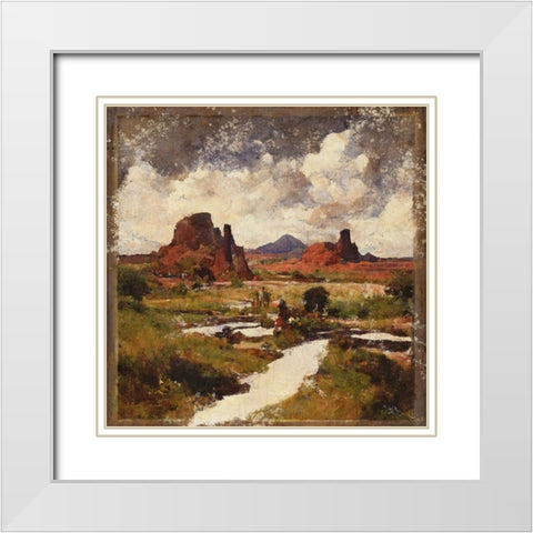Southwestern Canyon I White Modern Wood Framed Art Print with Double Matting by Wiley, Marta