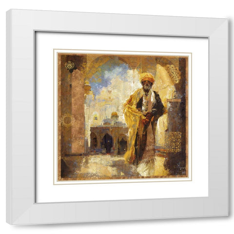 Arabian Nights I White Modern Wood Framed Art Print with Double Matting by Wiley, Marta