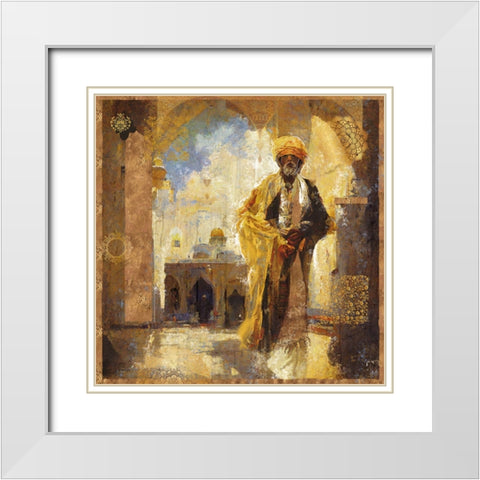 Arabian Nights I White Modern Wood Framed Art Print with Double Matting by Wiley, Marta