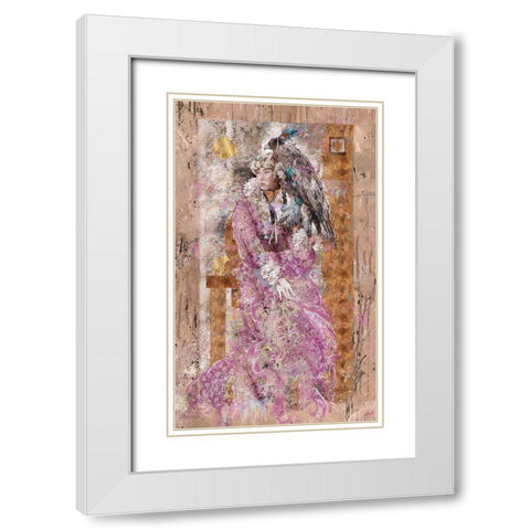Mongolian Princess I White Modern Wood Framed Art Print with Double Matting by Wiley, Marta