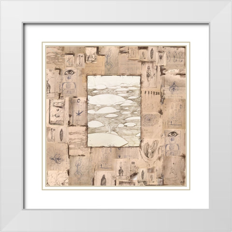 Isolation White Modern Wood Framed Art Print with Double Matting by Wiley, Marta