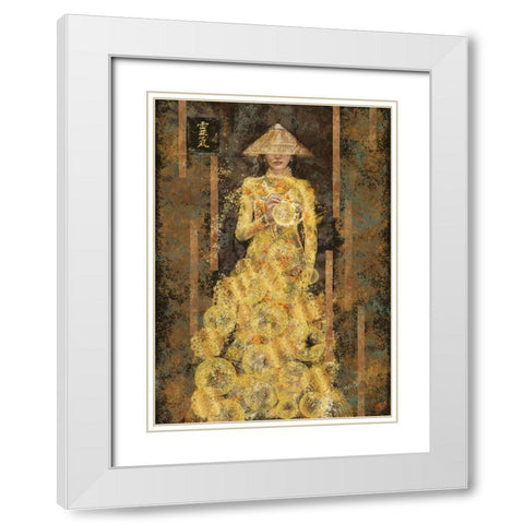 Reiki Goddess White Modern Wood Framed Art Print with Double Matting by Wiley, Marta