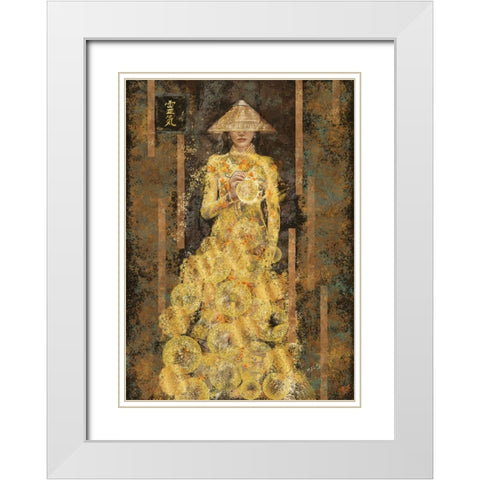 Reiki Goddess White Modern Wood Framed Art Print with Double Matting by Wiley, Marta