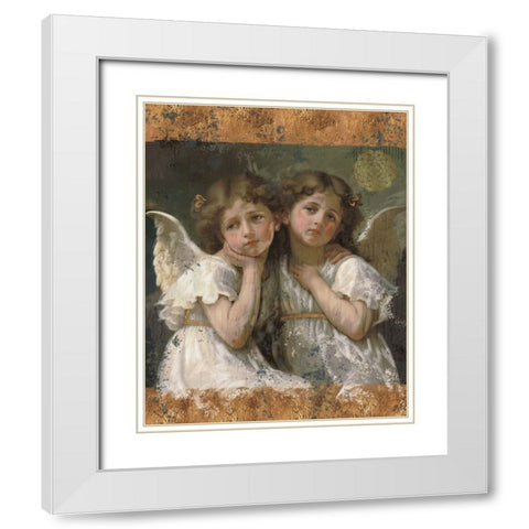 Litttle Angels V White Modern Wood Framed Art Print with Double Matting by Wiley, Marta