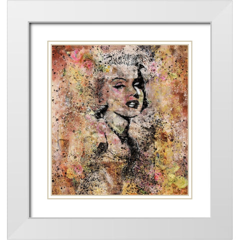 Marilyn Monroe II White Modern Wood Framed Art Print with Double Matting by Wiley, Marta