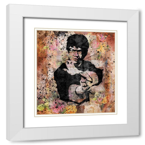 Bruce Lee VI White Modern Wood Framed Art Print with Double Matting by Wiley, Marta