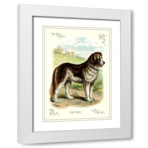 The Dog, 1900 White Modern Wood Framed Art Print with Double Matting by Unknown