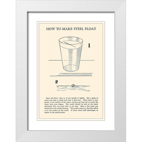 How to Make Steel Float White Modern Wood Framed Art Print with Double Matting by Retromagic