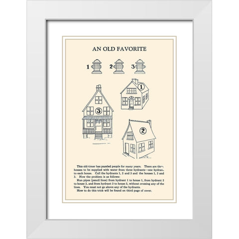 An Old Favorite White Modern Wood Framed Art Print with Double Matting by Retromagic