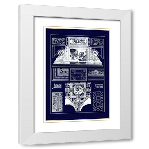 Cloister Vaults and Coved Ceilings (Blueprint) White Modern Wood Framed Art Print with Double Matting by Buhlmann, J.
