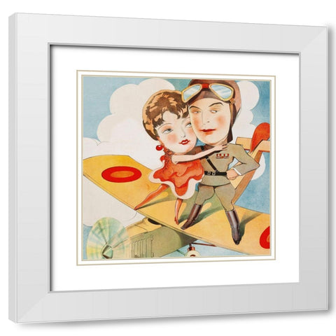 Vintage Film Posters: Cock of the Air - Detail White Modern Wood Framed Art Print with Double Matting by Unknown