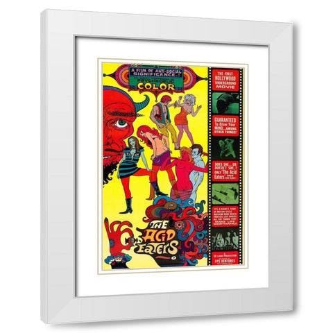 Vintage Vices: Acid Eaters White Modern Wood Framed Art Print with Double Matting by Vintage Vices
