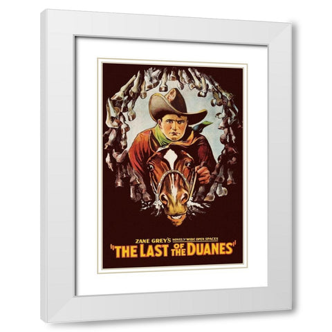 Vintage Westerns: Last of the Duanes White Modern Wood Framed Art Print with Double Matting by Unknown