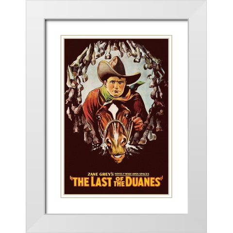Vintage Westerns: Last of the Duanes White Modern Wood Framed Art Print with Double Matting by Unknown