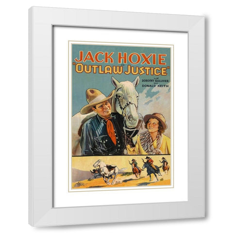 Vintage Westerns: Range Fighter - Pit of Despair White Modern Wood Framed Art Print with Double Matting by Unknown