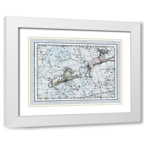 Maps of the Heavens: Leo Minor White Modern Wood Framed Art Print with Double Matting by Jamieson, Alexander