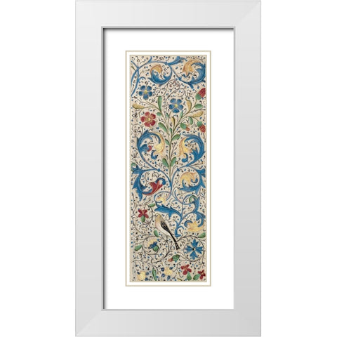 Border Detail - Vertical Panel - Adam and Eve Eating the Forbidden Fruit White Modern Wood Framed Art Print with Double Matting by Vrelant, Wilem