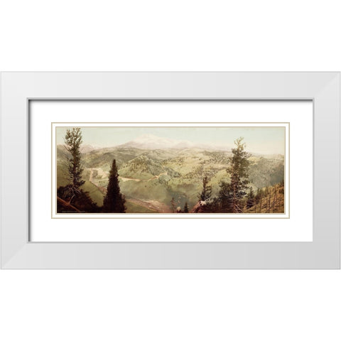 Marshall Pass, Colorado, 1899 White Modern Wood Framed Art Print with Double Matting by Jackson, William Henry