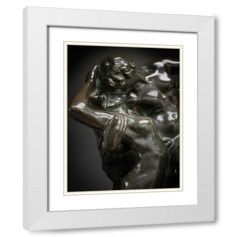 Eternal Spring, ca. 1881-1884 White Modern Wood Framed Art Print with Double Matting by Rodin, Auguste