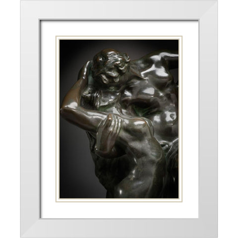 Eternal Spring, ca. 1881-1884 White Modern Wood Framed Art Print with Double Matting by Rodin, Auguste