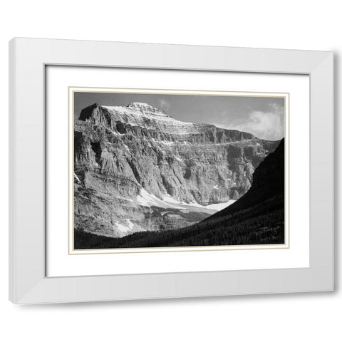 View from Going-to-the-Sun Chalet, Glacier National Park - National Parks and Monuments, Montana, 19 White Modern Wood Framed Art Print with Double Matting by Adams, Ansel
