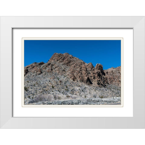 Scenery in Big Bend National Park, TX White Modern Wood Framed Art Print with Double Matting by Highmith, Carol