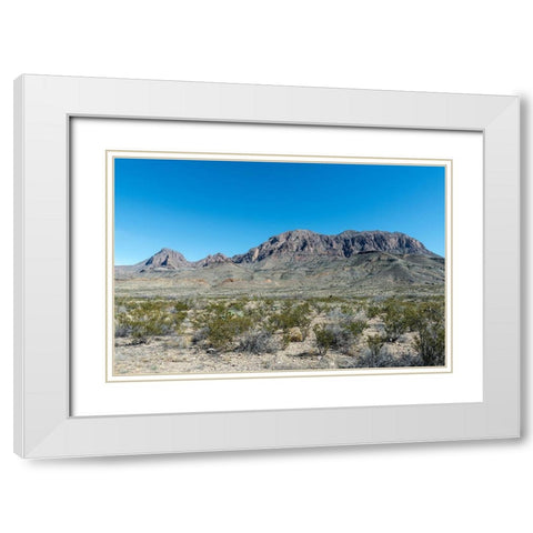 Scenery in Big Bend National Park, TX White Modern Wood Framed Art Print with Double Matting by Highmith, Carol