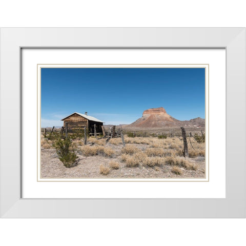 Scenery in Big Bend National Park, TX White Modern Wood Framed Art Print with Double Matting by Highmith, Carol
