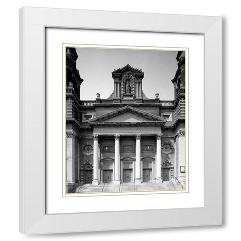 Holy Trinity Catholic Church Chicago Illinois White Modern Wood Framed Art Print with Double Matting by Highsmith, Carol