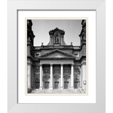 Holy Trinity Catholic Church Chicago Illinois White Modern Wood Framed Art Print with Double Matting by Highsmith, Carol