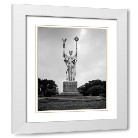 Statue Republic for the Worlds Columbian Exposition Chicago Illinois White Modern Wood Framed Art Print with Double Matting by Highsmith, Carol